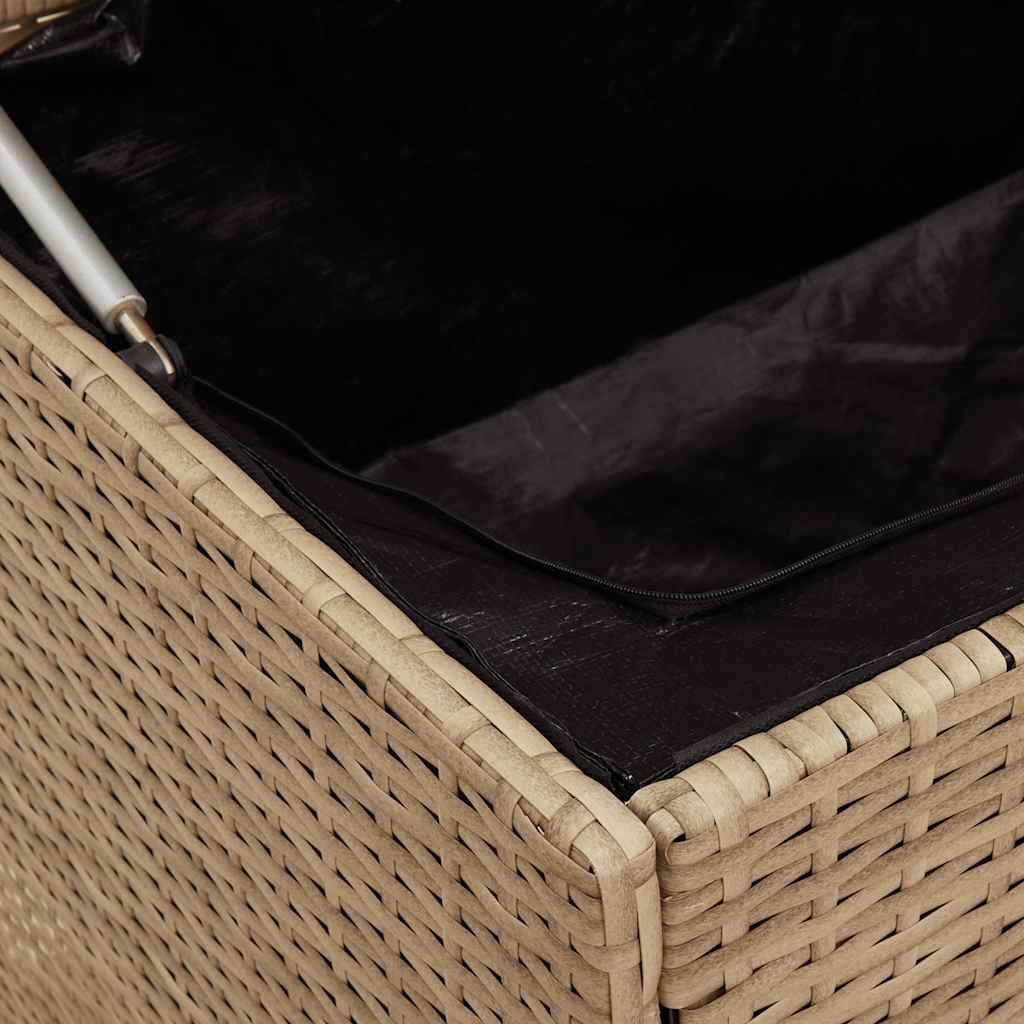 Tuinbox beige 110x50x58 cm poly rattan is nu te koop bij PeponiXL, paradijselijk wonen!