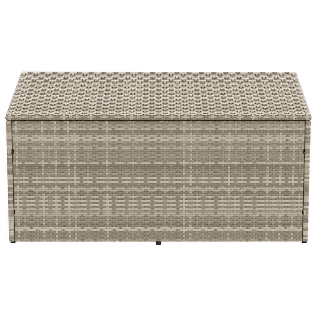 Tuinbox 110x50x58 cm poly rattan lichtgrijs is nu te koop bij PeponiXL, paradijselijk wonen!
