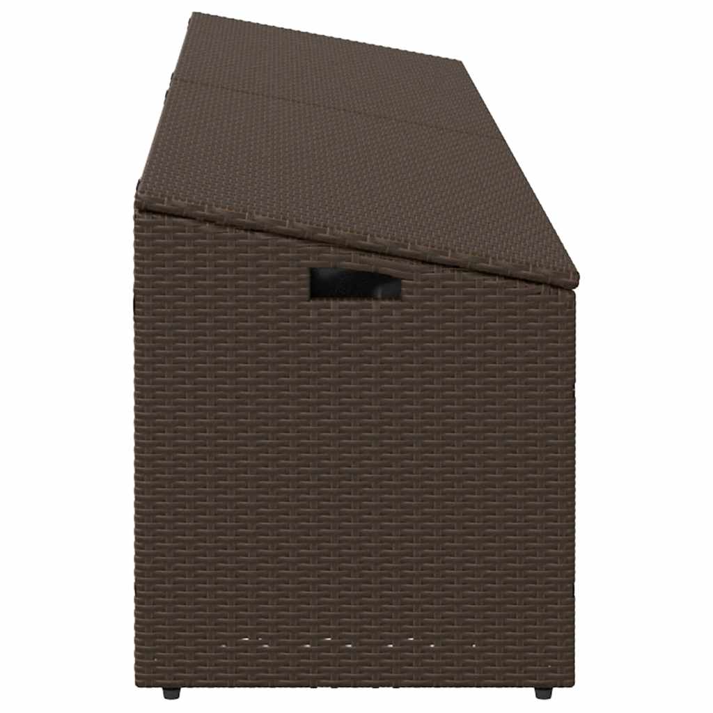 Tuinbox 220x50x58 cm poly rattan bruin is nu te koop bij PeponiXL, paradijselijk wonen!