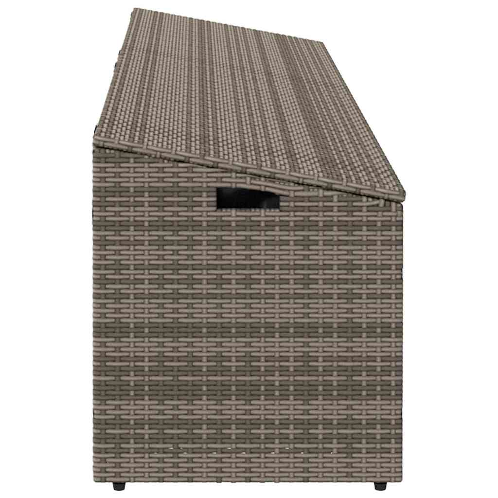 Tuinbox 220x50x58 cm poly rattan grijs is nu te koop bij PeponiXL, paradijselijk wonen!