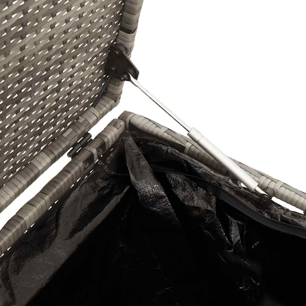 Tuinbox 220x50x58 cm poly rattan grijs is nu te koop bij PeponiXL, paradijselijk wonen!