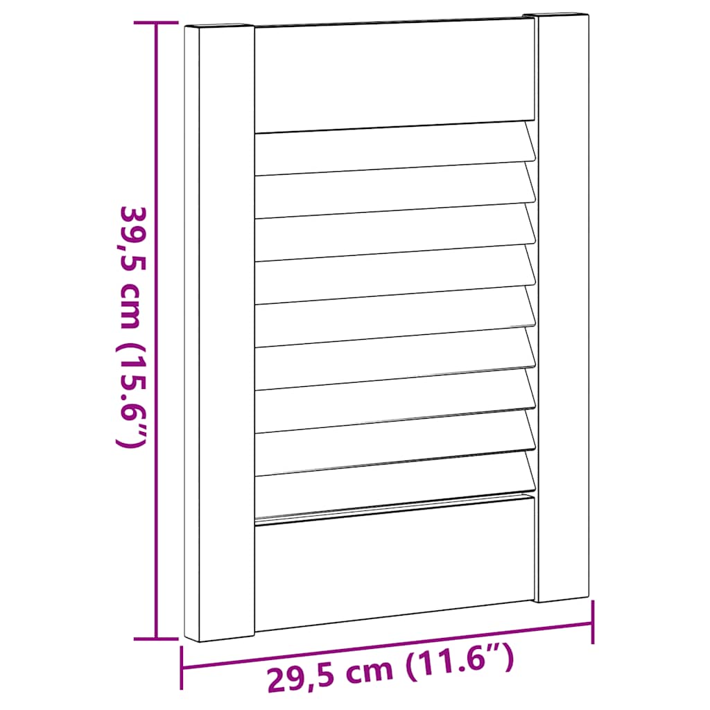 Kastdeur louvre design 39,5x29,5 cm wit is nu te koop bij PeponiXL, paradijselijk wonen!