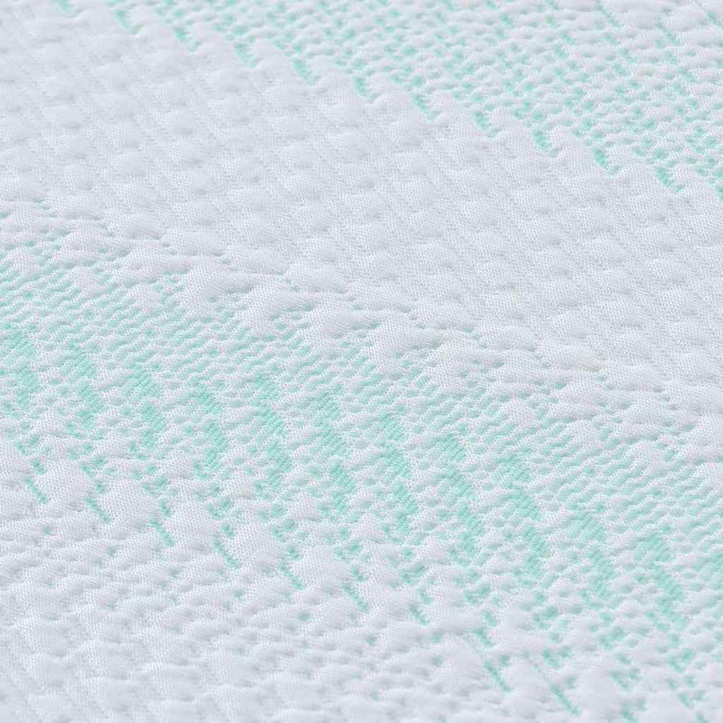 matrastopper Wit en Groen 180 x 200 cm Jacquard Stof is nu te koop bij PeponiXL, paradijselijk wonen!