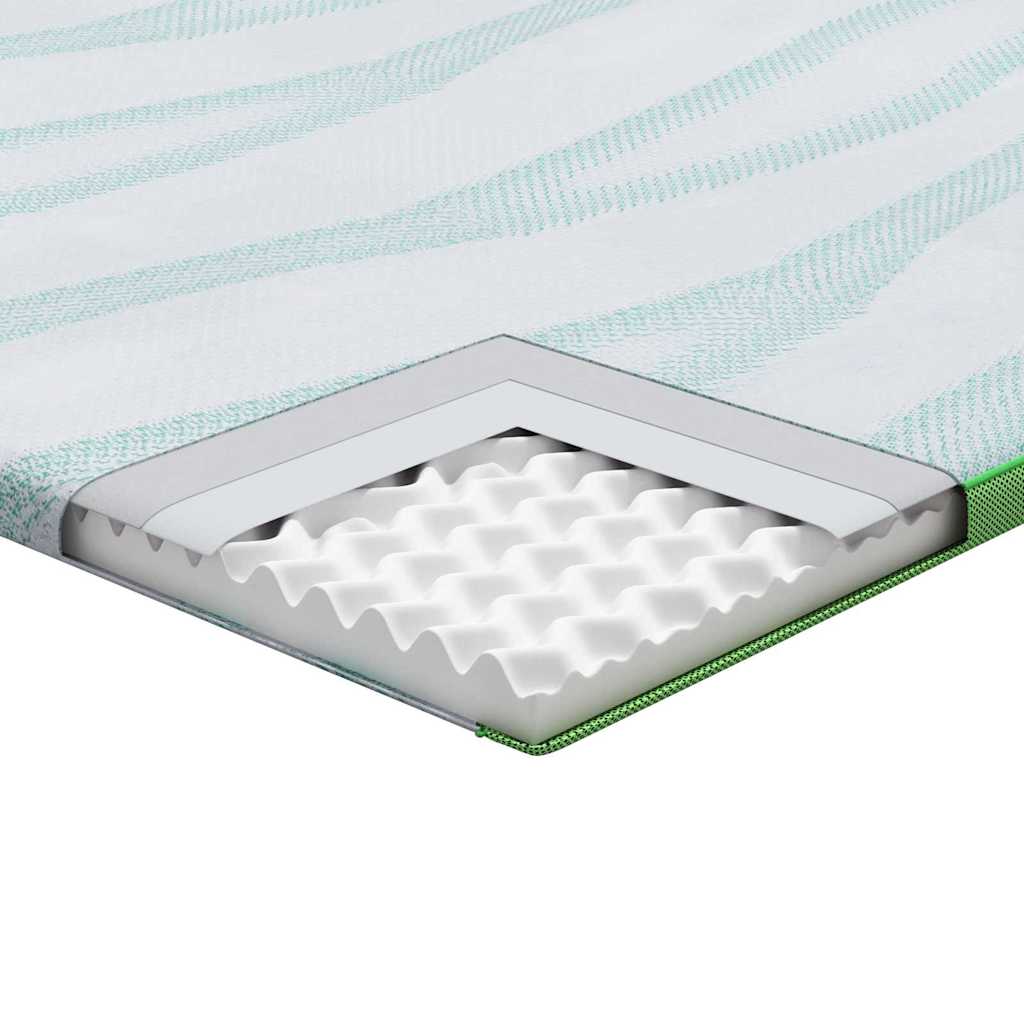 matrastopper Wit en Groen 90 x 200 cm Jacquard Stof is nu te koop bij PeponiXL, paradijselijk wonen!