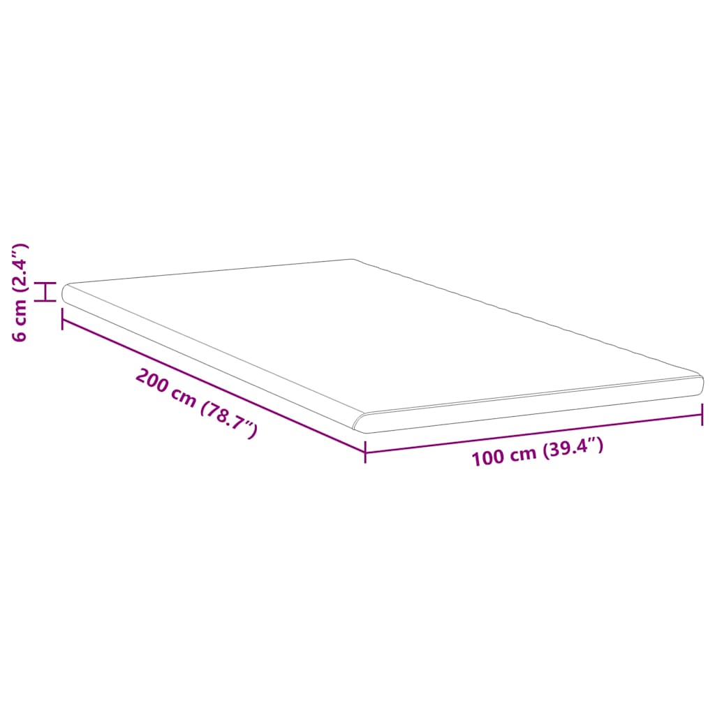 matrastopper Wit en Groen 100 x 200 cm Jacquard Stof is nu te koop bij PeponiXL, paradijselijk wonen!