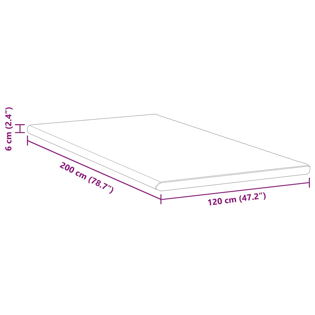 matrastopper Wit en Groen 120 x 200 cm Jacquard Stof is nu te koop bij PeponiXL, paradijselijk wonen!