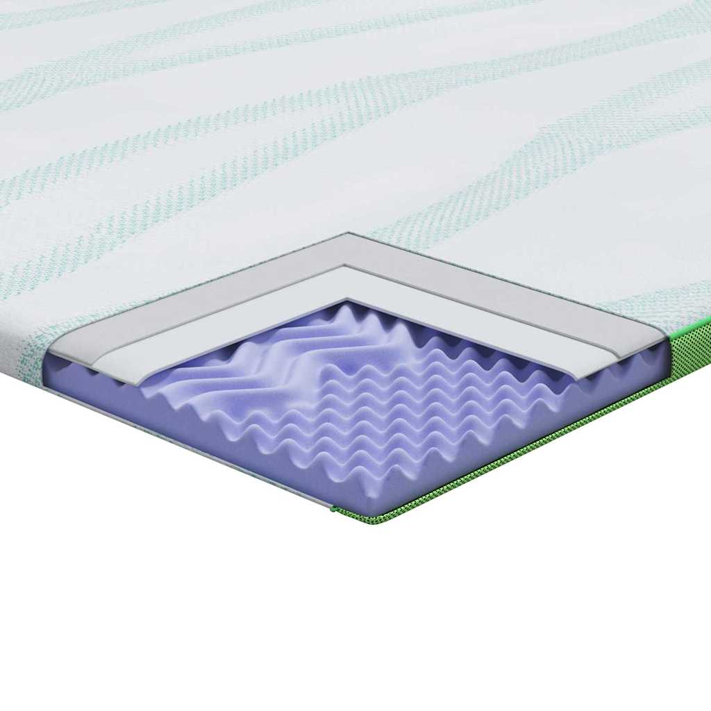 matrastopper Wit en Groen 90 x 190 cm Jacquard Stof is nu te koop bij PeponiXL, paradijselijk wonen!