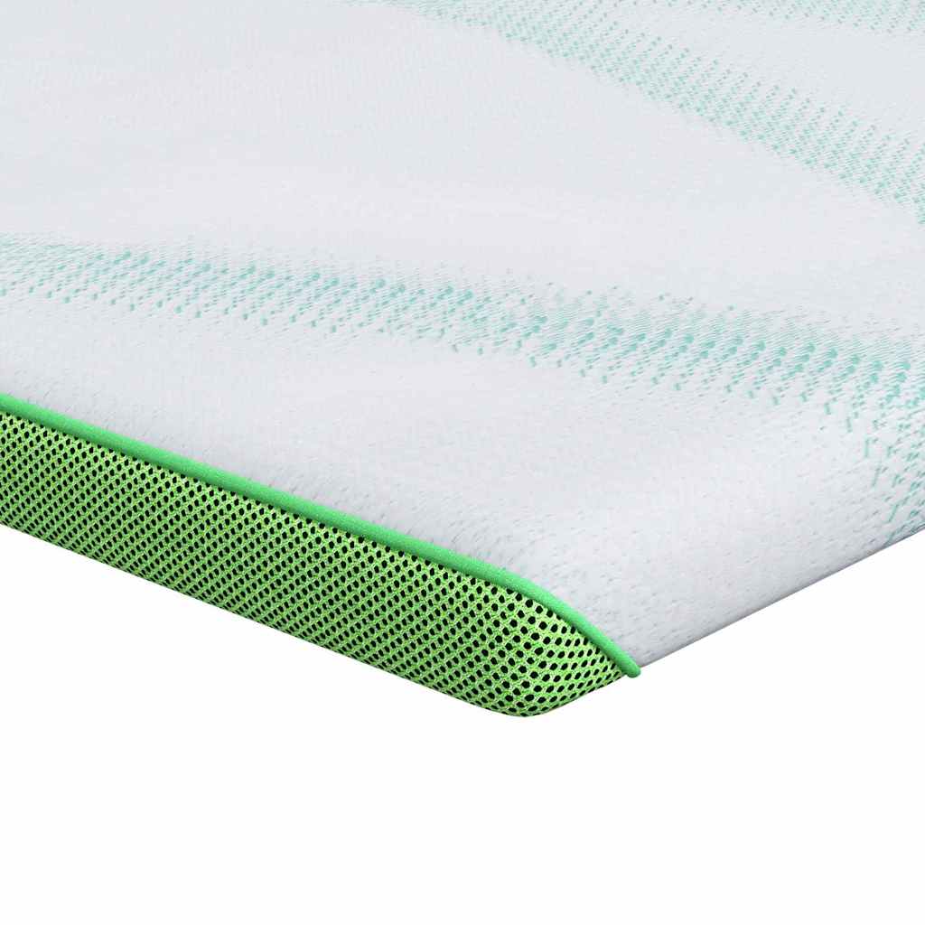 matrastopper Wit en Groen 140 x 190 cm Jacquard Stof is nu te koop bij PeponiXL, paradijselijk wonen!