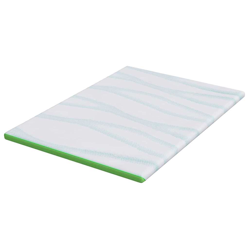 matrastopper Wit en Groen 140 x 190 cm Jacquard Stof is nu te koop bij PeponiXL, paradijselijk wonen!