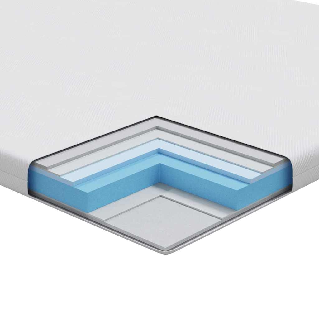 matrastopper Wit 80 x 200 cm Jacquard stof is nu te koop bij PeponiXL, paradijselijk wonen!