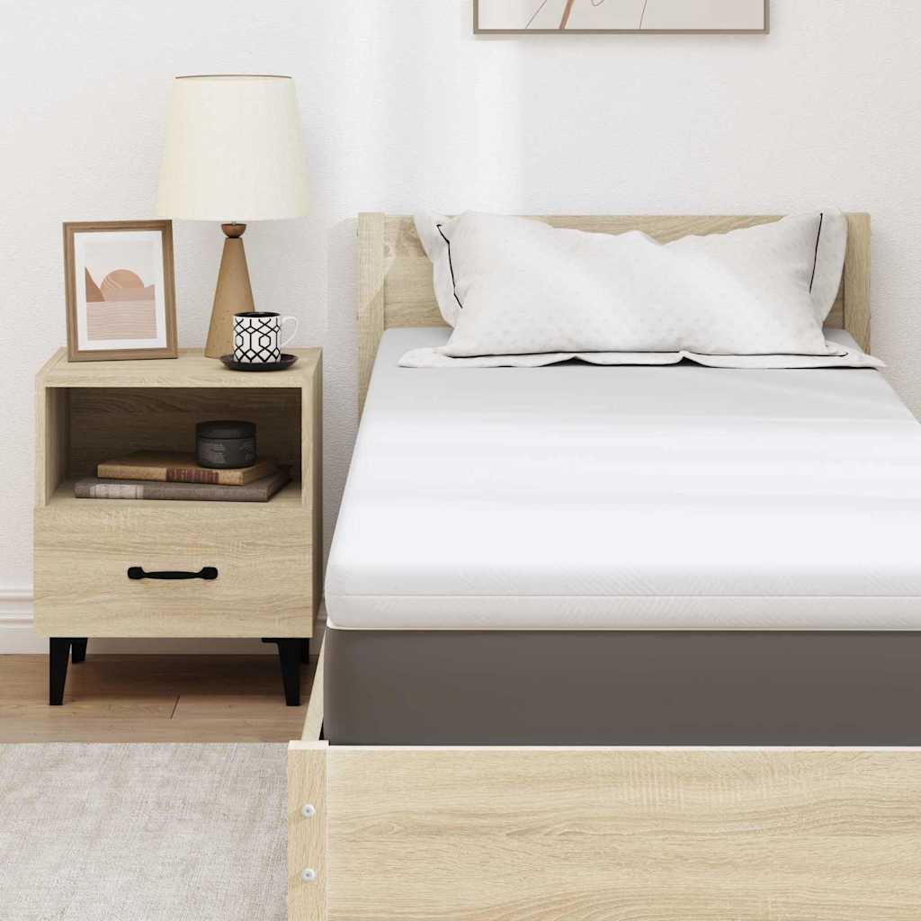 matrastopper Wit 80 x 200 cm Jacquard stof is nu te koop bij PeponiXL, paradijselijk wonen!