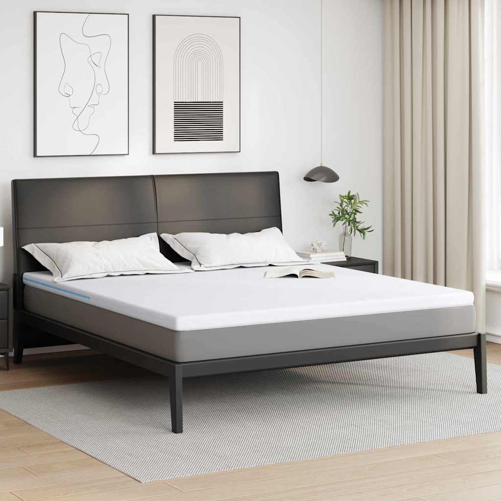matrastopper Wit 200 x 200 cm Jacquard stof is nu te koop bij PeponiXL, paradijselijk wonen!