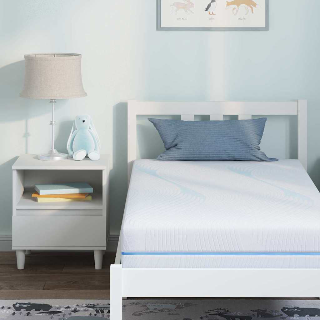 Matras Wit 80 x 160 cm Jacquard stof is nu te koop bij PeponiXL, paradijselijk wonen!