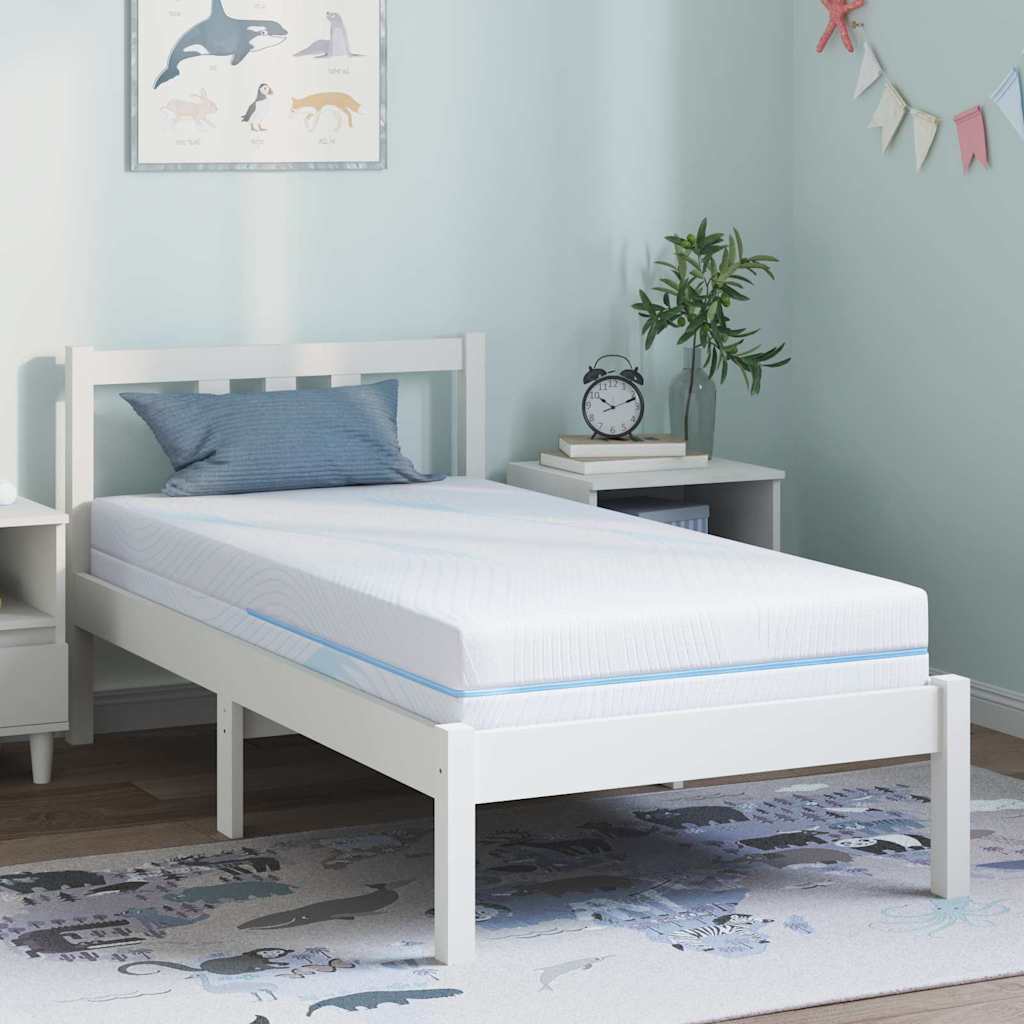 Matras Wit 80 x 160 cm Jacquard stof is nu te koop bij PeponiXL, paradijselijk wonen!