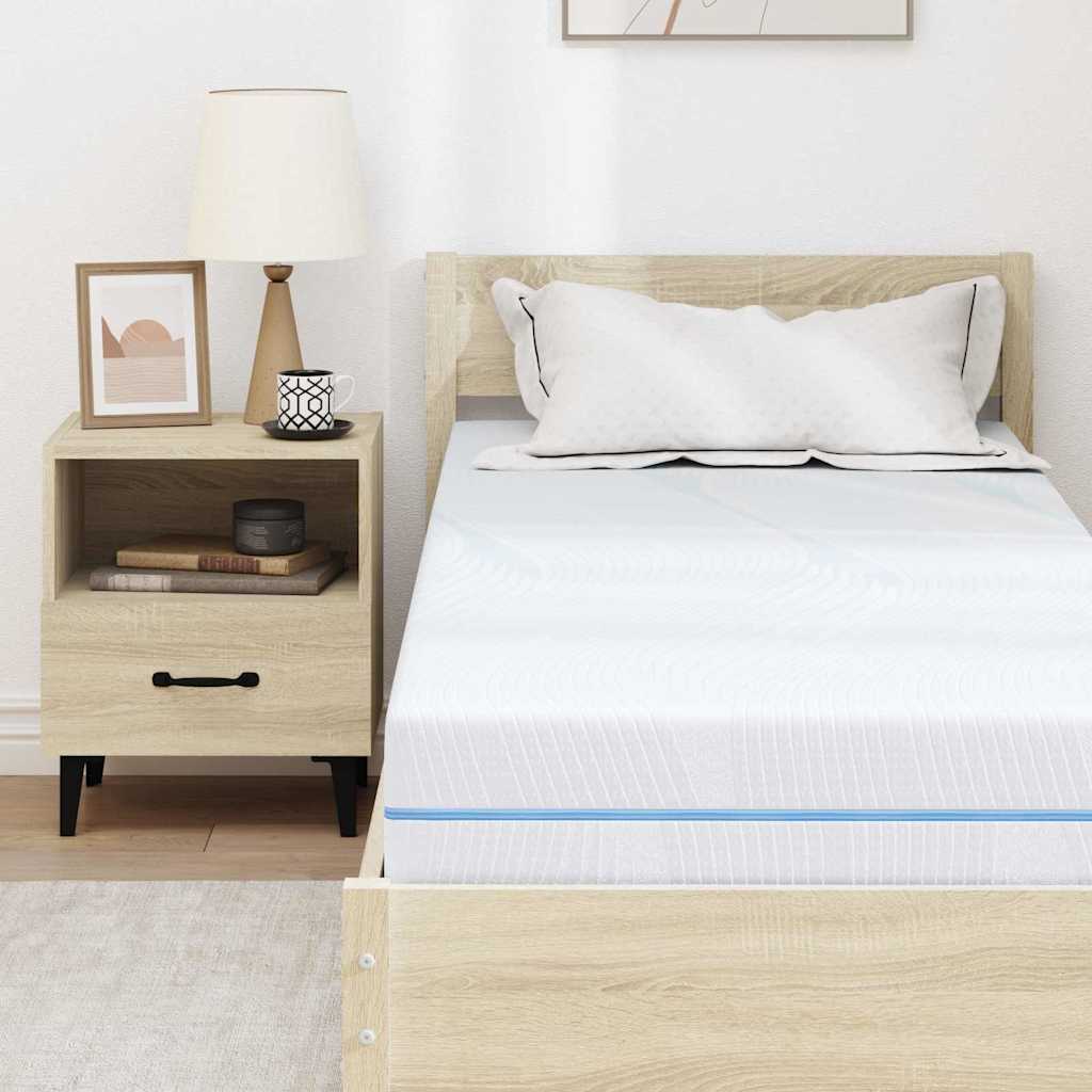 Matras Wit 70 x 200 cm Jacquard stof is nu te koop bij PeponiXL, paradijselijk wonen!