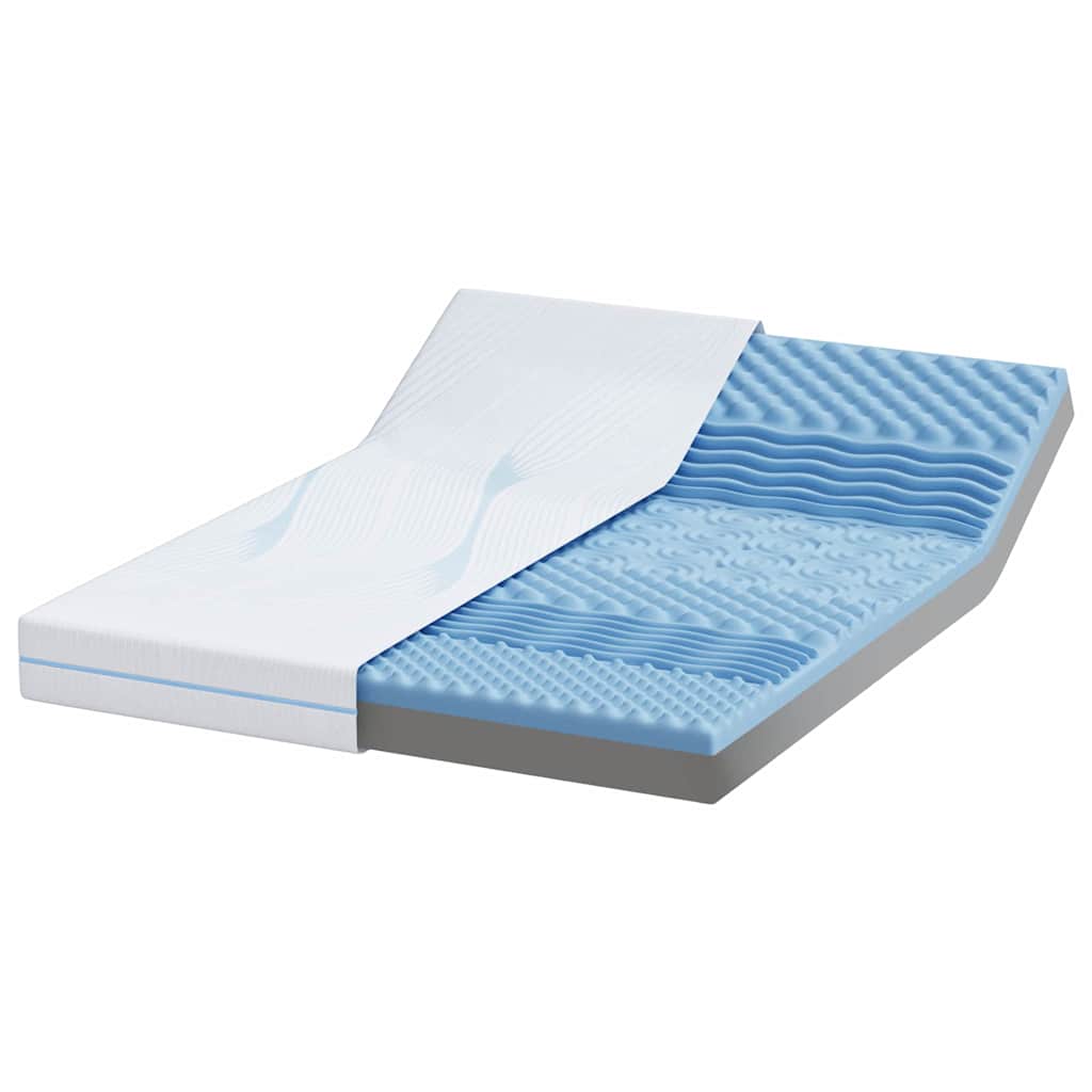 Matras Wit 140 x 190 cm Jacquard stof is nu te koop bij PeponiXL, paradijselijk wonen!