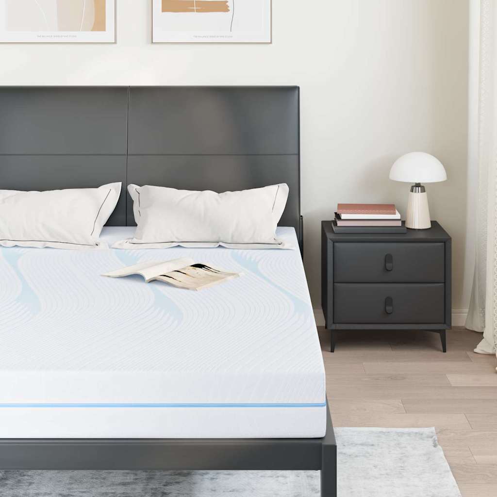 Matras Wit 160 x 200 cm Jacquard stof is nu te koop bij PeponiXL, paradijselijk wonen!