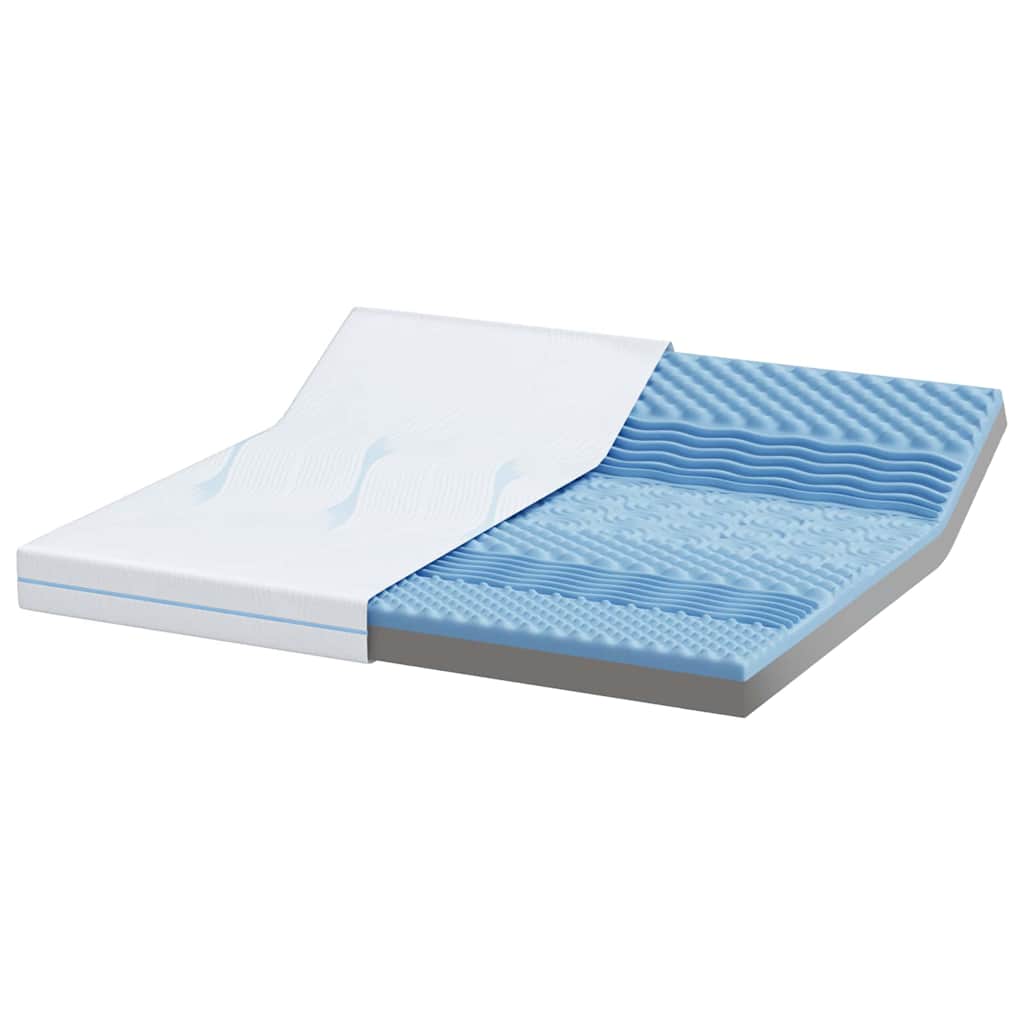 Matras Wit 200 x 200 cm Jacquard stof is nu te koop bij PeponiXL, paradijselijk wonen!