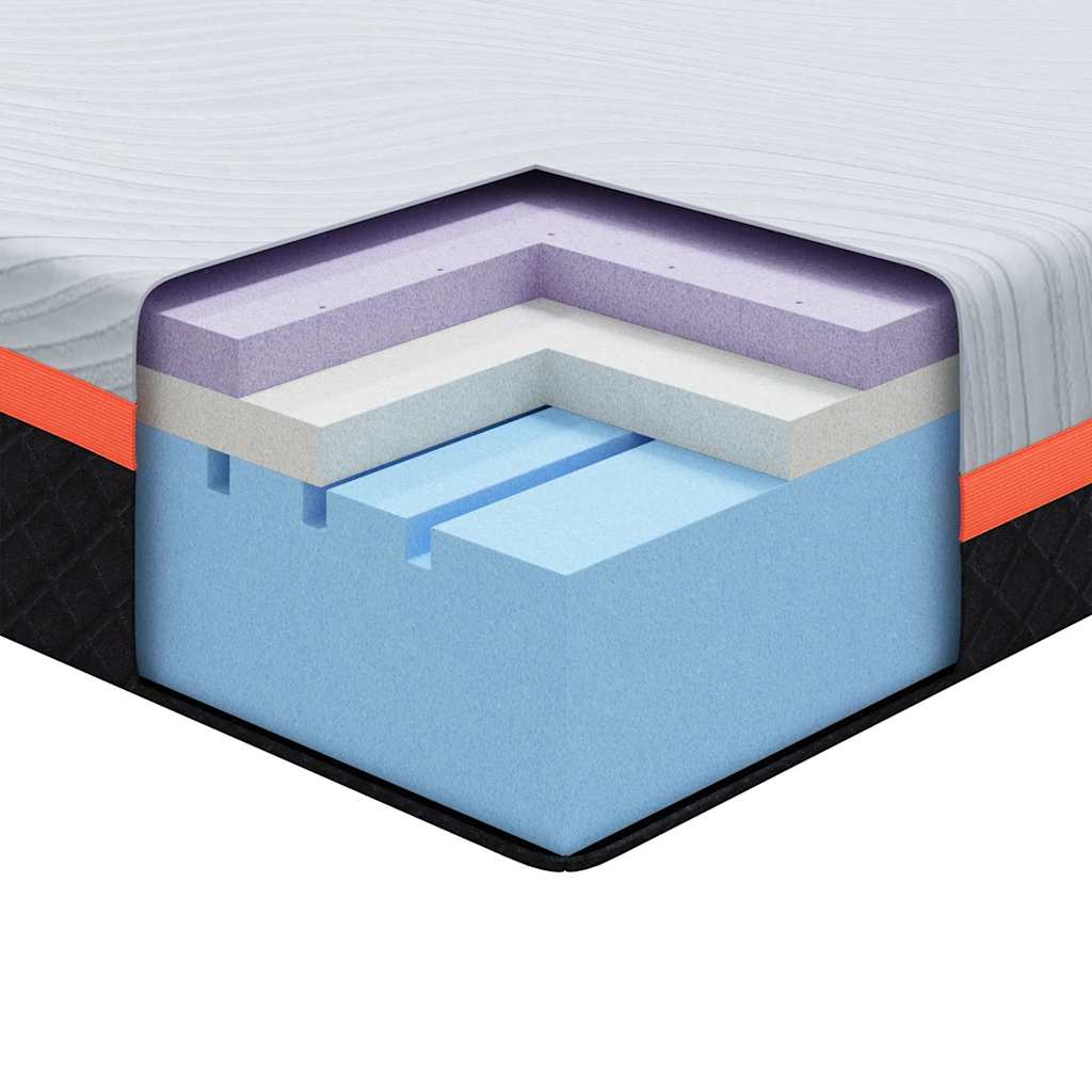 Matras Wit en Grijs 80 x 160 cm Jacquard stof is nu te koop bij PeponiXL, paradijselijk wonen!