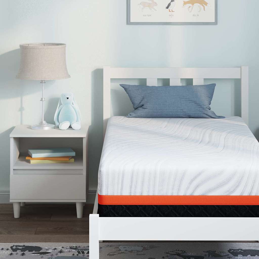 Matras Wit en Grijs 80 x 160 cm Jacquard stof is nu te koop bij PeponiXL, paradijselijk wonen!