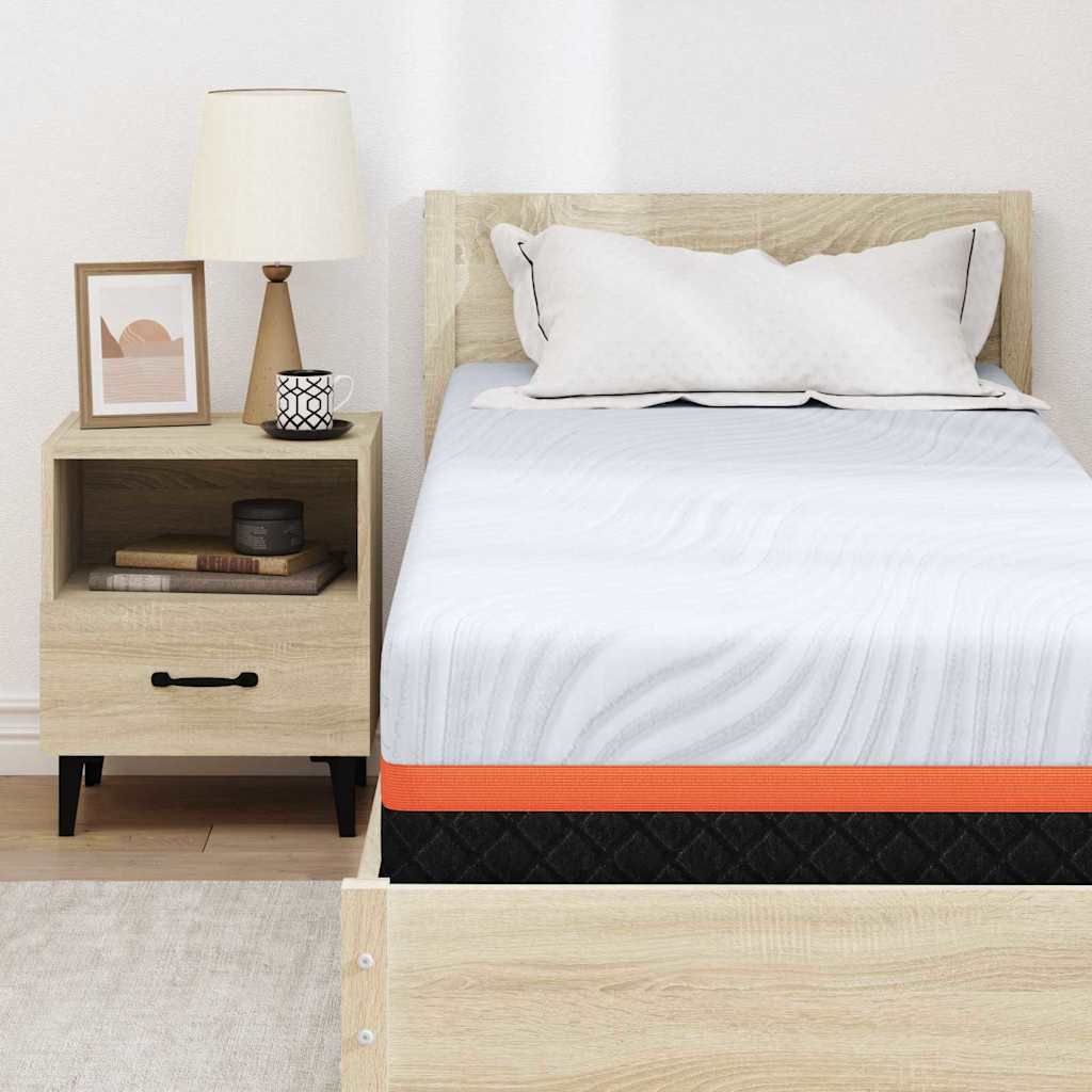 Matras Wit en Grijs 70 x 200 cm Jacquard stof is nu te koop bij PeponiXL, paradijselijk wonen!