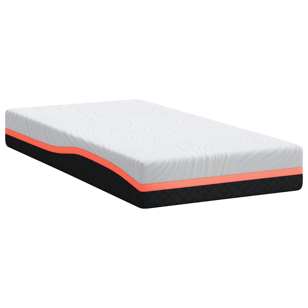 Matras Wit en Grijs 90 x 190 cm Jacquard stof is nu te koop bij PeponiXL, paradijselijk wonen!