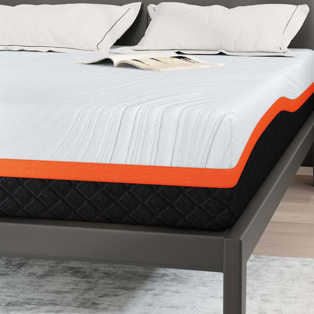 Matras Wit en Grijs 160 x 200 cm Jacquard stof is nu te koop bij PeponiXL, paradijselijk wonen!