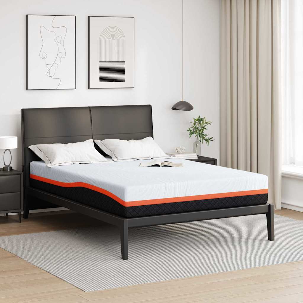 Matras Wit en Grijs 160 x 200 cm Jacquard stof is nu te koop bij PeponiXL, paradijselijk wonen!