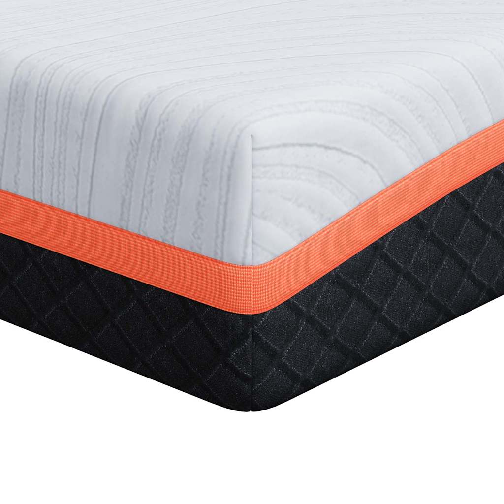 Matras Wit en Grijs 160 x 200 cm Jacquard stof is nu te koop bij PeponiXL, paradijselijk wonen!
