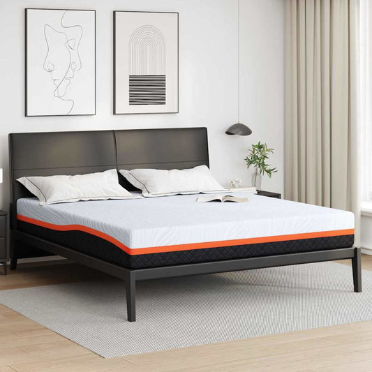 Matras Wit en Grijs 180 x 200 cm Jacquard stof is nu te koop bij PeponiXL, paradijselijk wonen!