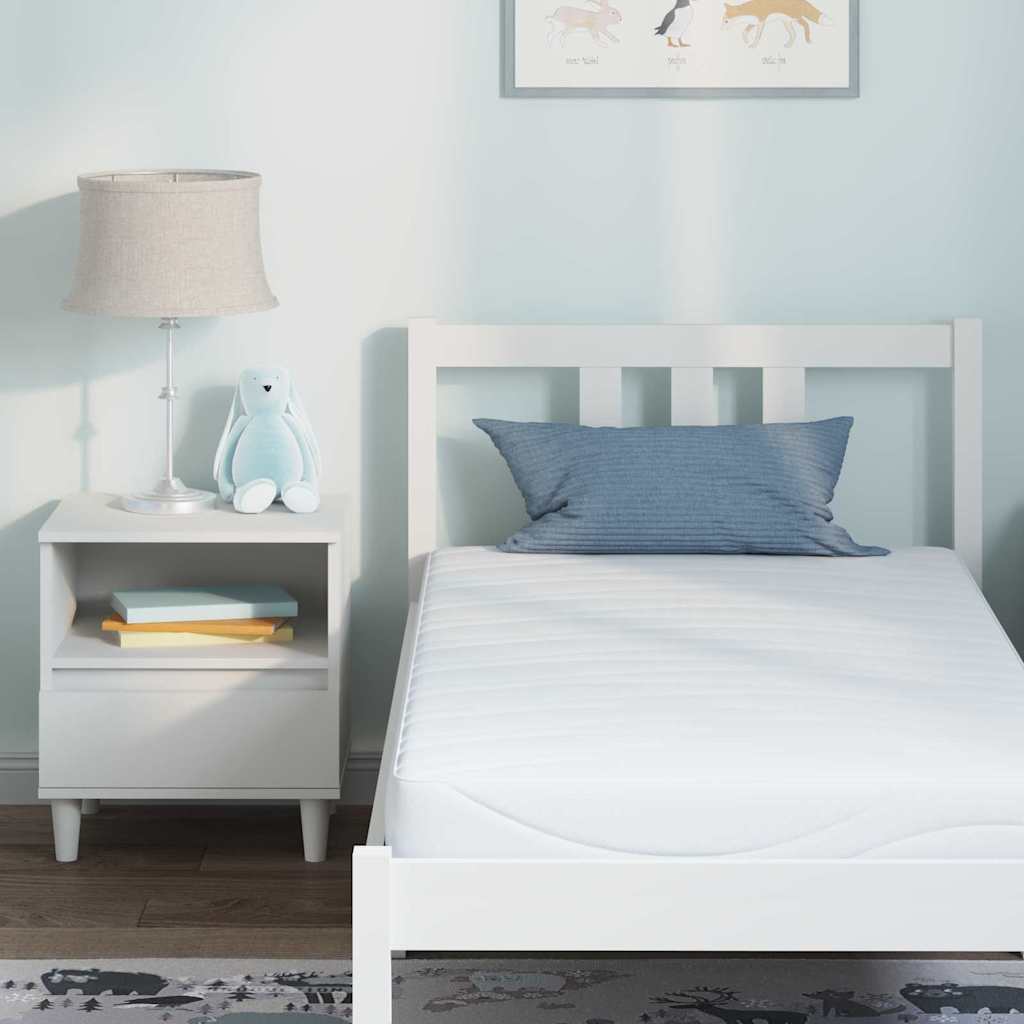 Matras Wit 80 x 160 cm Jacquard stof is nu te koop bij PeponiXL, paradijselijk wonen!