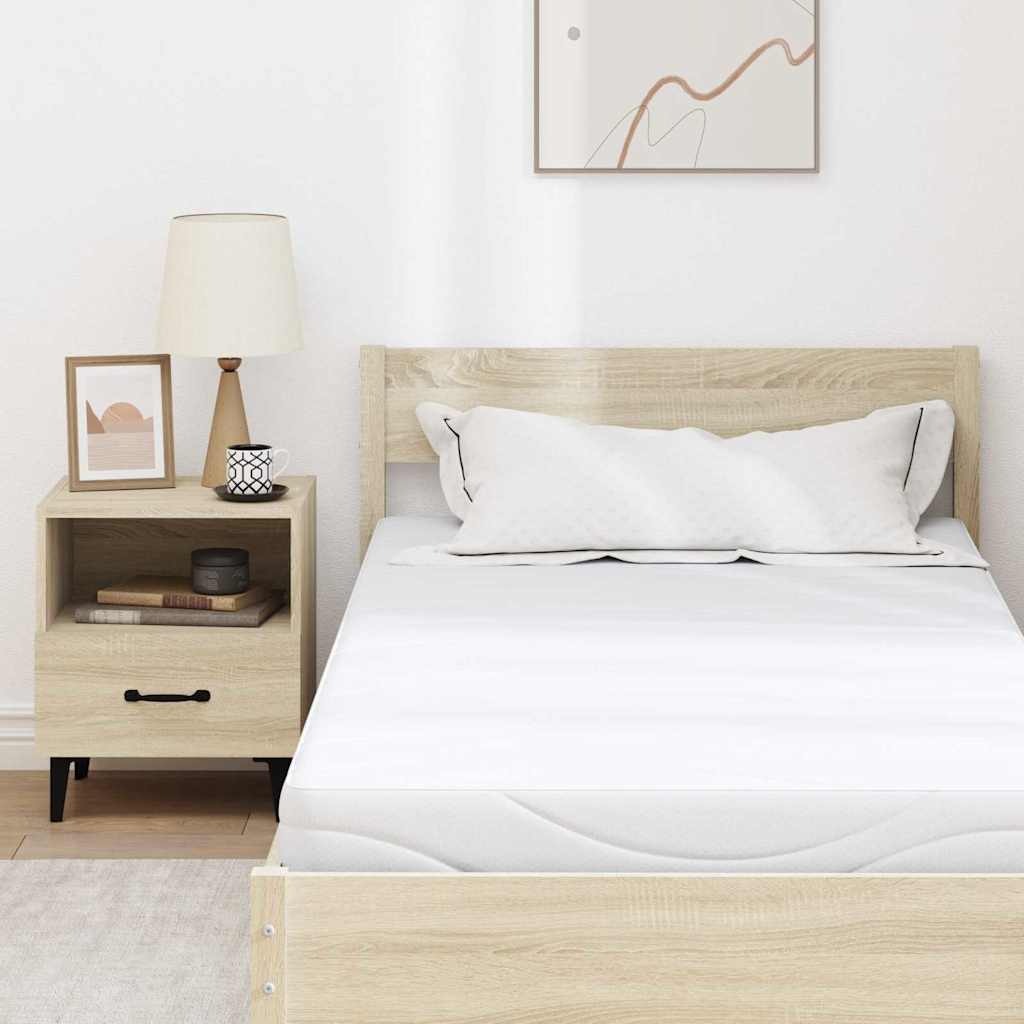 Matras Wit 90 x 190 cm Jacquard stof is nu te koop bij PeponiXL, paradijselijk wonen!
