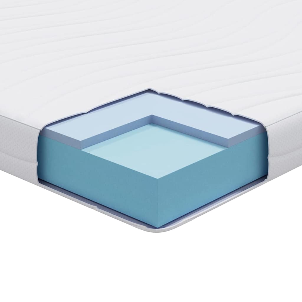 Matras Wit 140 x 200 cm Jacquard stof is nu te koop bij PeponiXL, paradijselijk wonen!