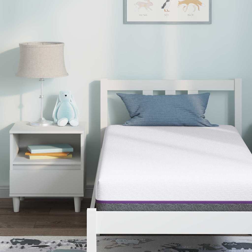 Matras Wit en Grijs 80 x 160 cm Jacquard stof is nu te koop bij PeponiXL, paradijselijk wonen!