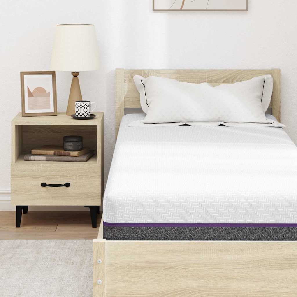 Matras Wit en Grijs 80 x 200 cm Jacquard stof is nu te koop bij PeponiXL, paradijselijk wonen!