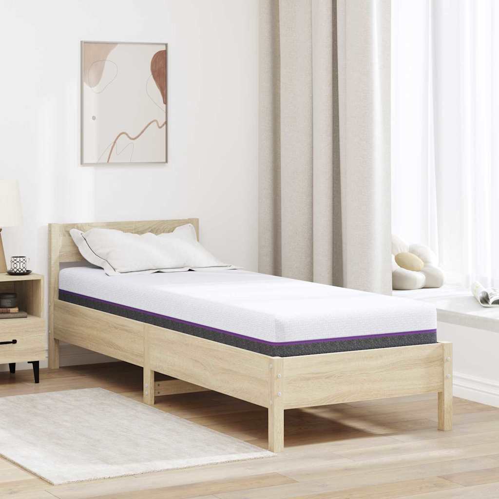 Matras Wit en Grijs 80 x 200 cm Jacquard stof is nu te koop bij PeponiXL, paradijselijk wonen!