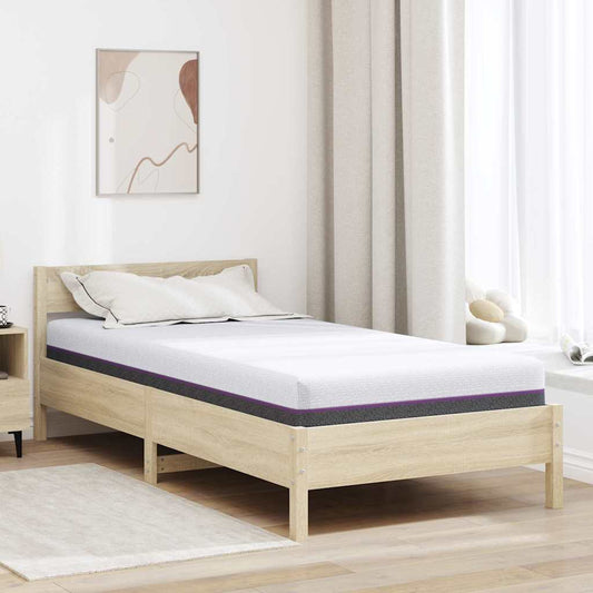 Matras Wit en Grijs 120 x 200 cm Jacquard stof is nu te koop bij PeponiXL, paradijselijk wonen!