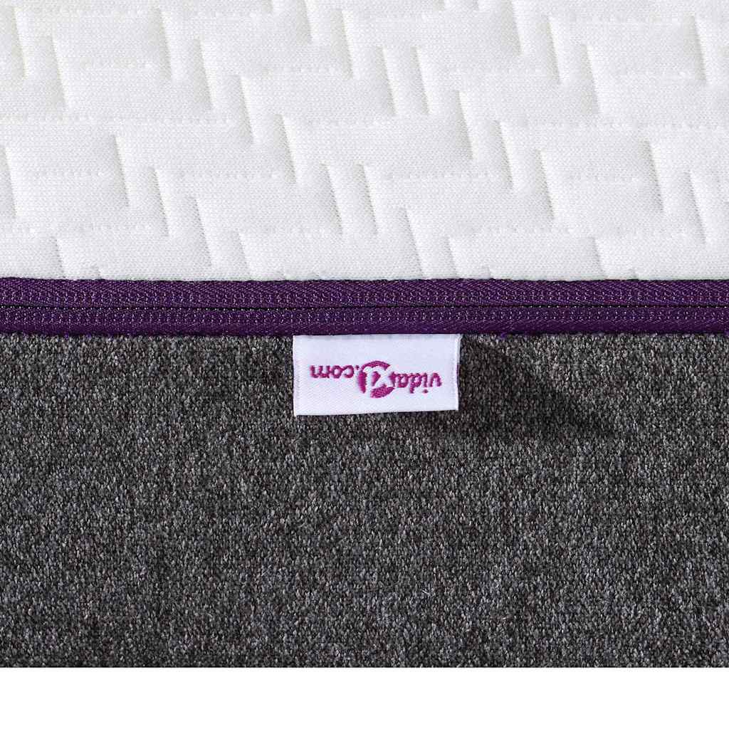 Matras Wit en Grijs 140 x 200 cm Jacquard stof is nu te koop bij PeponiXL, paradijselijk wonen!