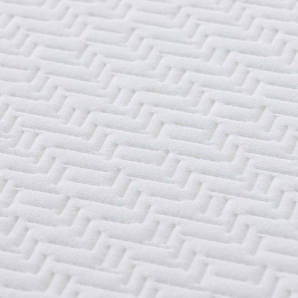 Matras Wit en Grijs 140 x 200 cm Jacquard stof is nu te koop bij PeponiXL, paradijselijk wonen!