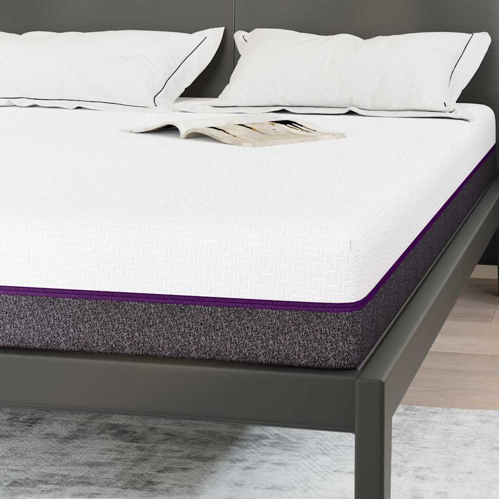 Matras Wit en Grijs 140 x 200 cm Jacquard stof is nu te koop bij PeponiXL, paradijselijk wonen!