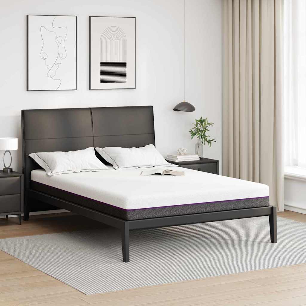 Matras Wit en Grijs 140 x 200 cm Jacquard stof is nu te koop bij PeponiXL, paradijselijk wonen!