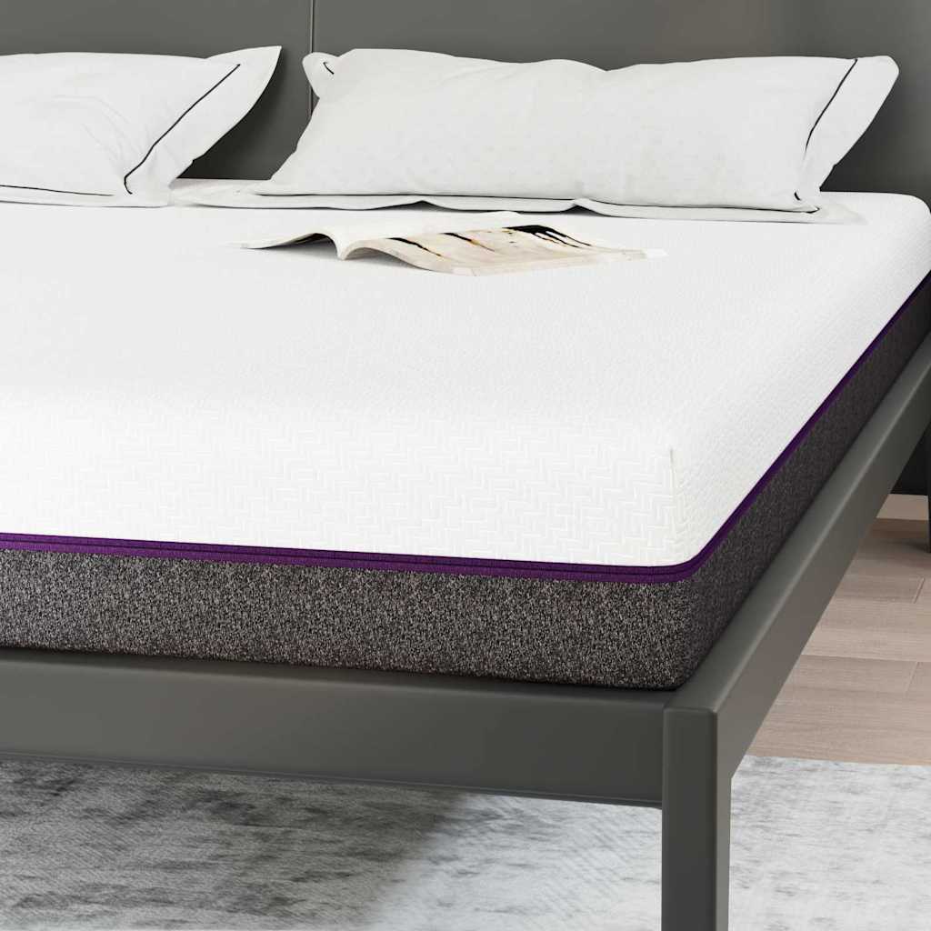 Matras Wit en Grijs 180 x 200 cm Jacquard stof is nu te koop bij PeponiXL, paradijselijk wonen!