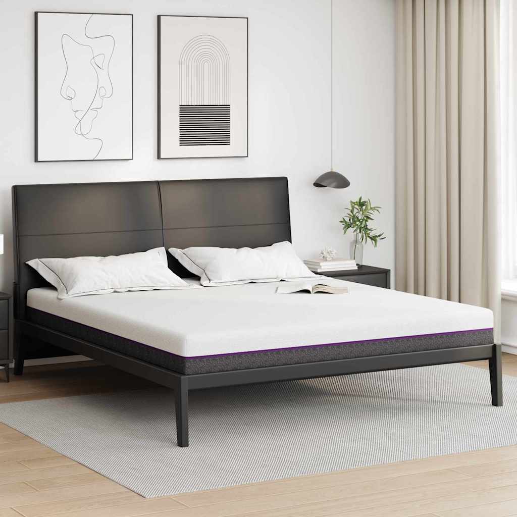 Matras Wit en Grijs 180 x 200 cm Jacquard stof is nu te koop bij PeponiXL, paradijselijk wonen!
