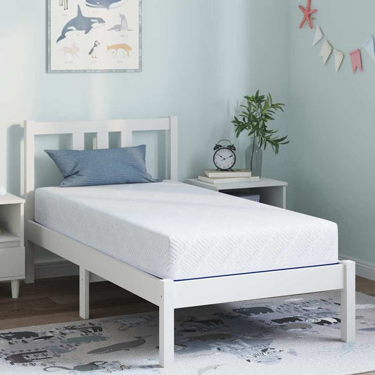 Matras Wit en Blauw 80 x 160 cm Jacquard stof is nu te koop bij PeponiXL, paradijselijk wonen!