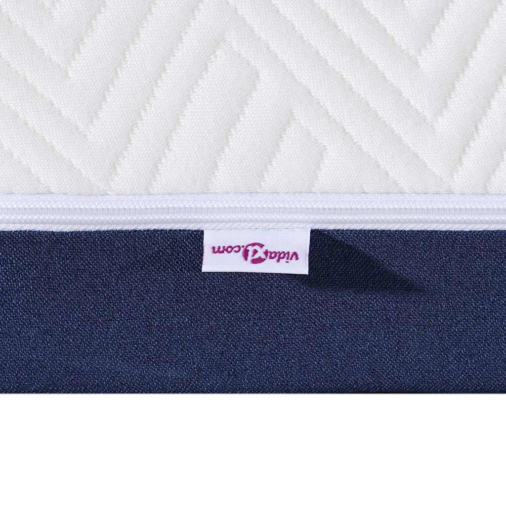 Matras Wit en Blauw 70 x 200 cm Jacquard stof is nu te koop bij PeponiXL, paradijselijk wonen!