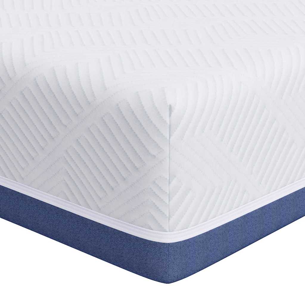 Matras Wit en Blauw 70 x 200 cm Jacquard stof is nu te koop bij PeponiXL, paradijselijk wonen!