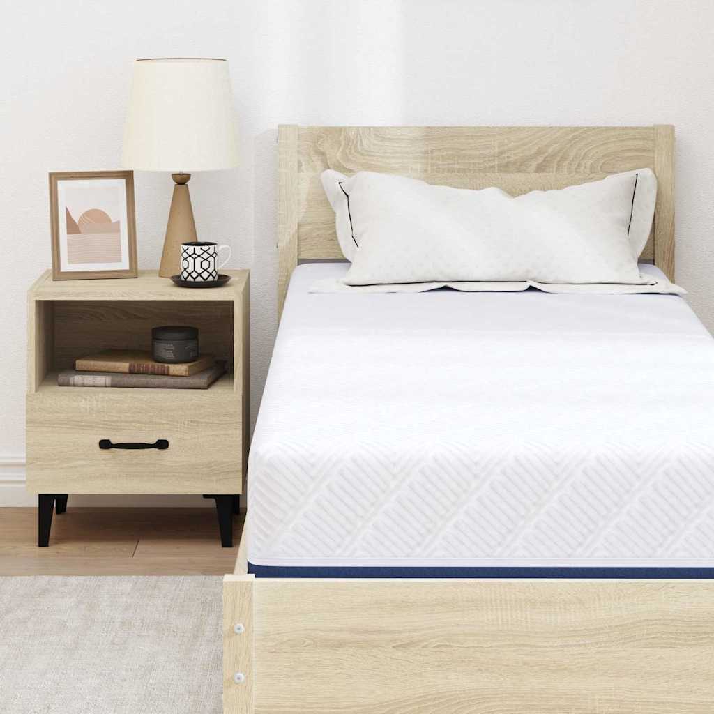 Matras Wit en Blauw 80 x 200 cm Jacquard stof is nu te koop bij PeponiXL, paradijselijk wonen!