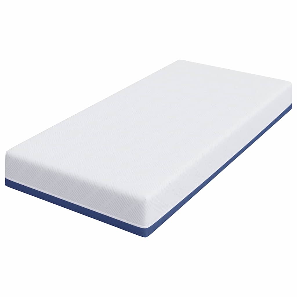 Matras Wit en Blauw 90 x 190 cm Jacquard stof is nu te koop bij PeponiXL, paradijselijk wonen!