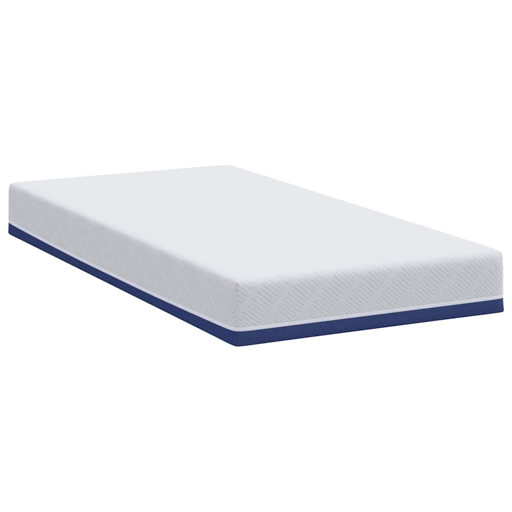 Matras Wit en Blauw 90 x 190 cm Jacquard stof is nu te koop bij PeponiXL, paradijselijk wonen!