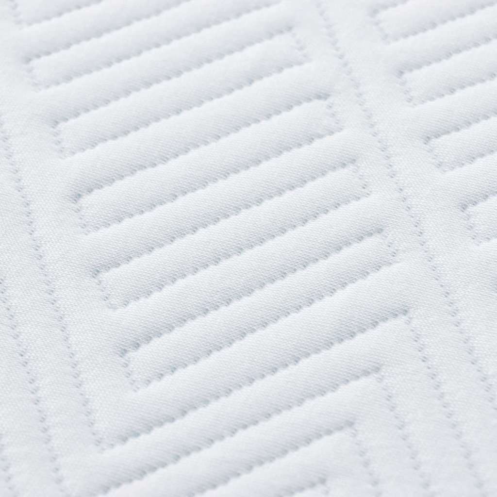 Matras Wit en Blauw 160 x 200 cm Jacquard stof is nu te koop bij PeponiXL, paradijselijk wonen!